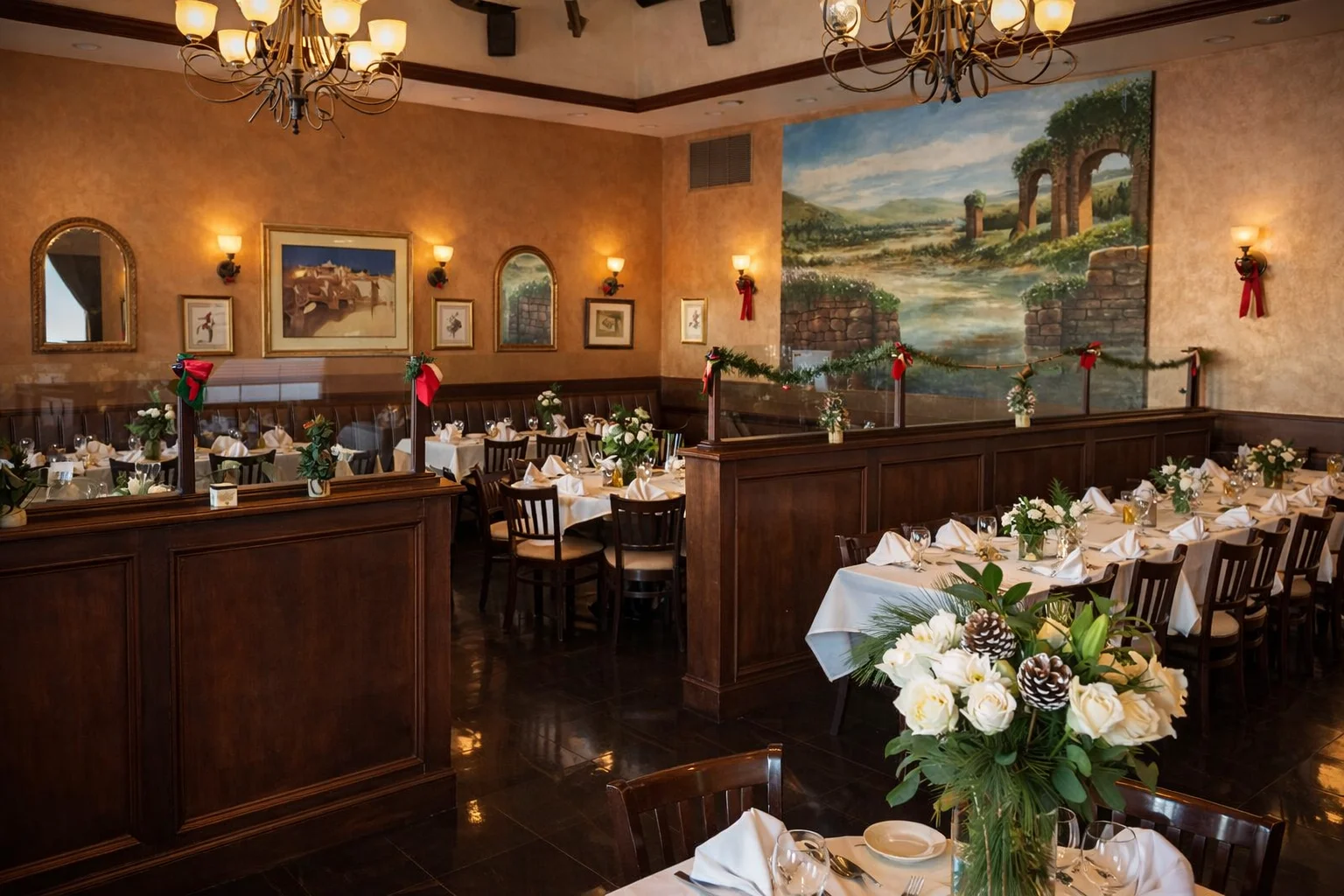 Elegant bar with curated wine selection