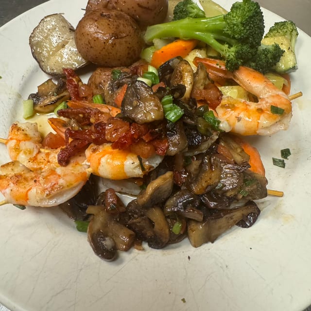 Shrimp on Skewer.