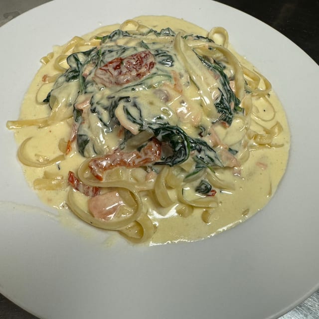 Fettuccini & Salmon.