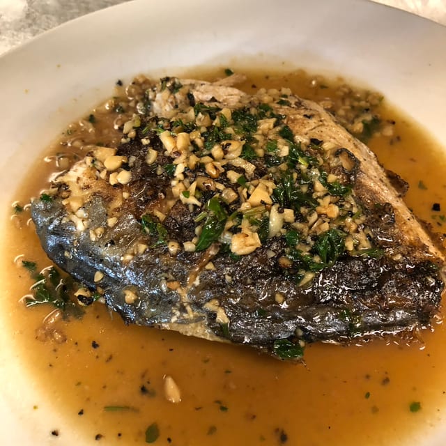 Grilled Whole Pompano.