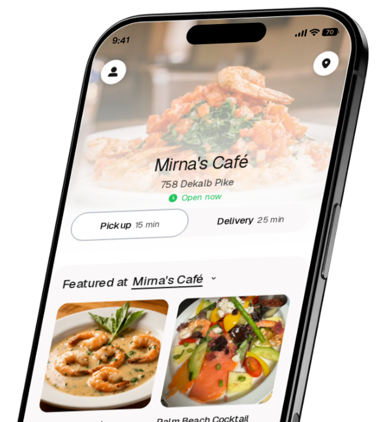 Mirna's Café app preview