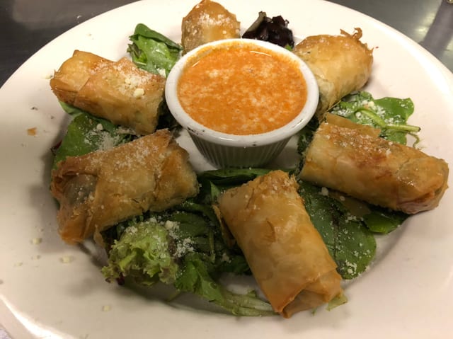 Mirna's Crabmeat Filo.