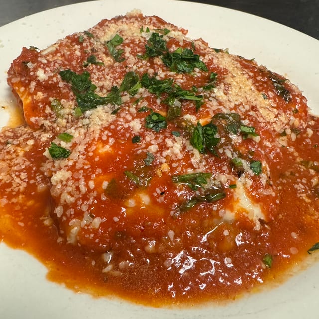 Chicken Parmigiana.