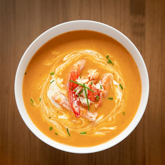 Crab Bisque Soup.